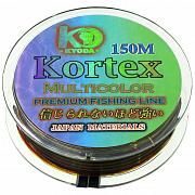 Kortex MultyColor d-0,60 мм, L-150 м,  разноцветная, разрывная нагрузка 16,50 кг (6 шт/упак)